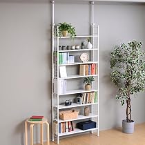 Amazon｜山善(YAMAZEN) 突っ張り ラック 8 段 スリム 全体耐荷重80kg